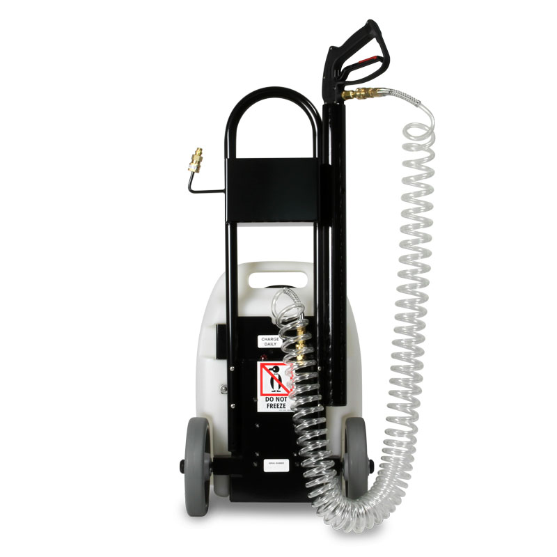 Back View Stain Out System 71-201 Emperor 5 Gallon Electric Sprayer 100PSI 120V With Wheels Freight Included