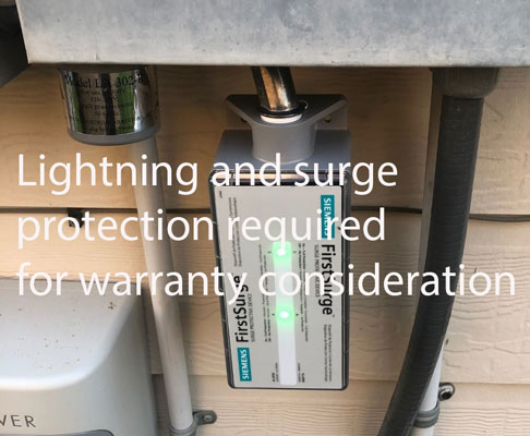 lightning arrestor and surge protection required