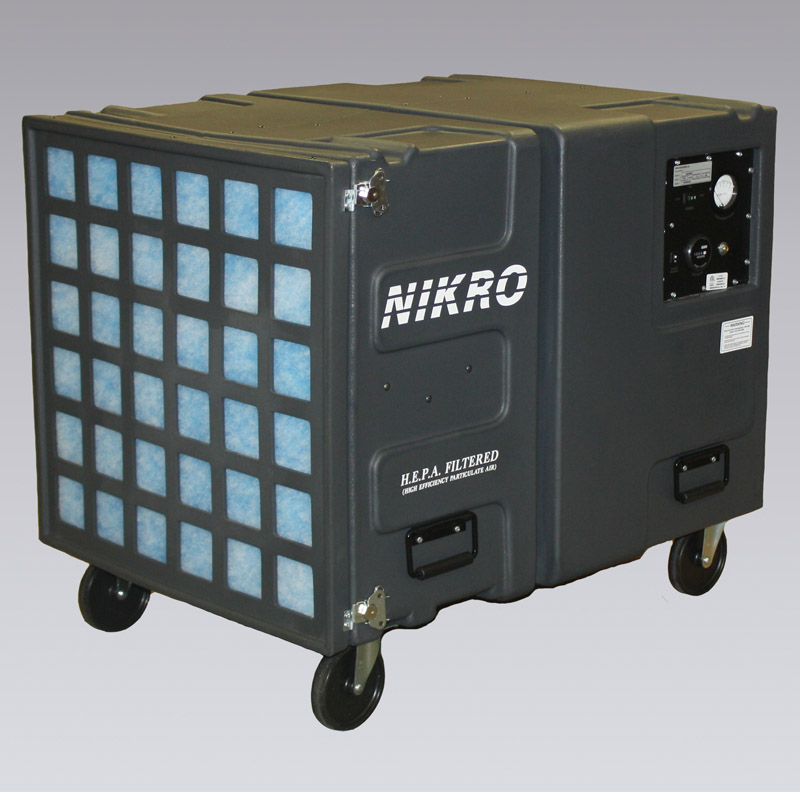 Nikro PS2009 POLY AIR SCRUBBER Light weight, dent and corrosion resistant portable polyethylene air scrubber.