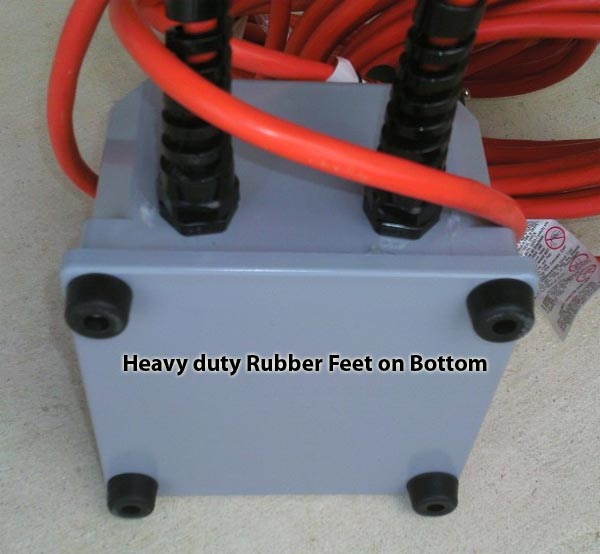 electrical power converter with heavy duty feet