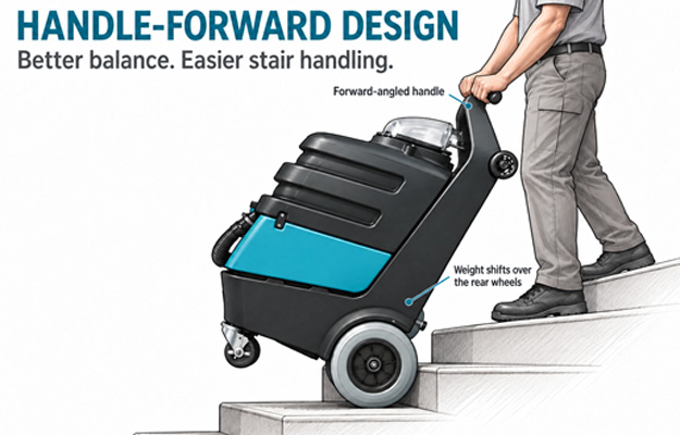 stair climbing carpet cleaning machine