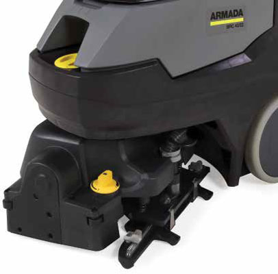 steerable carpet cleaning machine