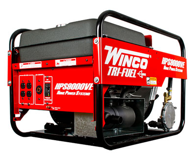 winco HPS9000 watt tri fueled generator