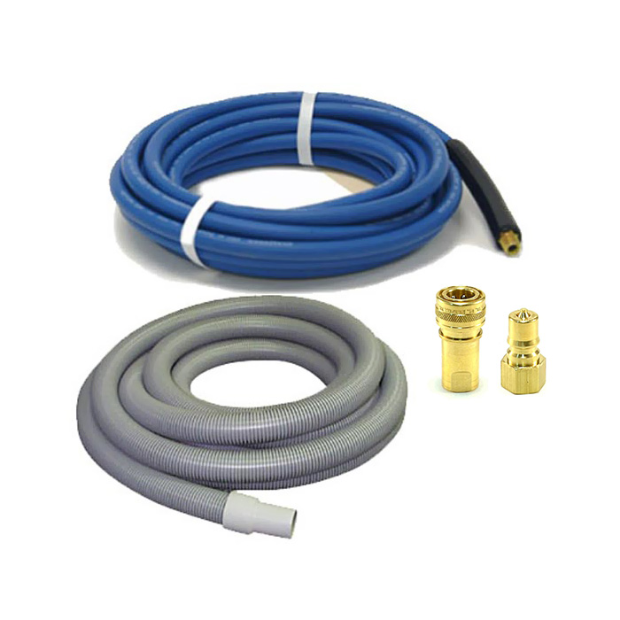 Carpet Cleaning  50' Vacuum and Solution Hoses W/ QD 