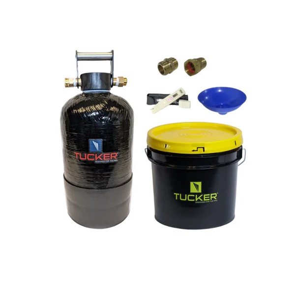 RHG T-HandyPure Tucker HandyPure Tank System Kit 1/2 cubic foot DI tank with resin for Deionization