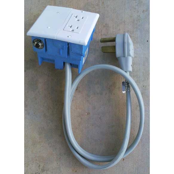 Electrical Converter 230 volt 3 prong 30 amp TO 115 volt Single Gang Adapter (2 outlets)