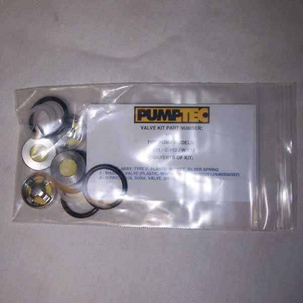 Pumptec: Repair Kit "B" 500 psi Valves & O-Rings 10022