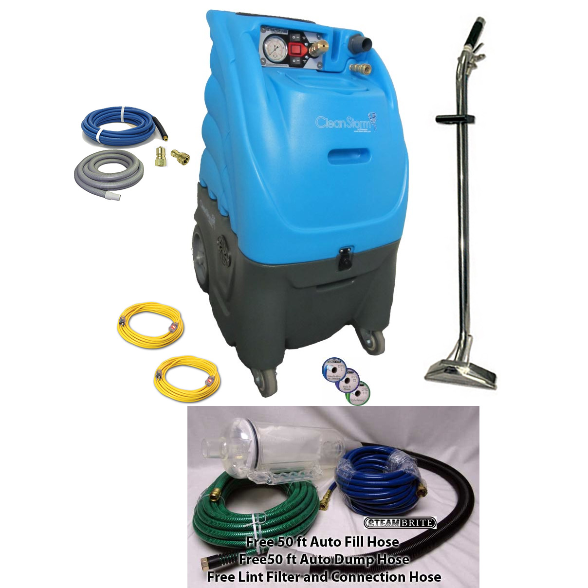 New 100 PSI 2 Stage Carpet Cleaning Extractor Machine Sandia Mytee 