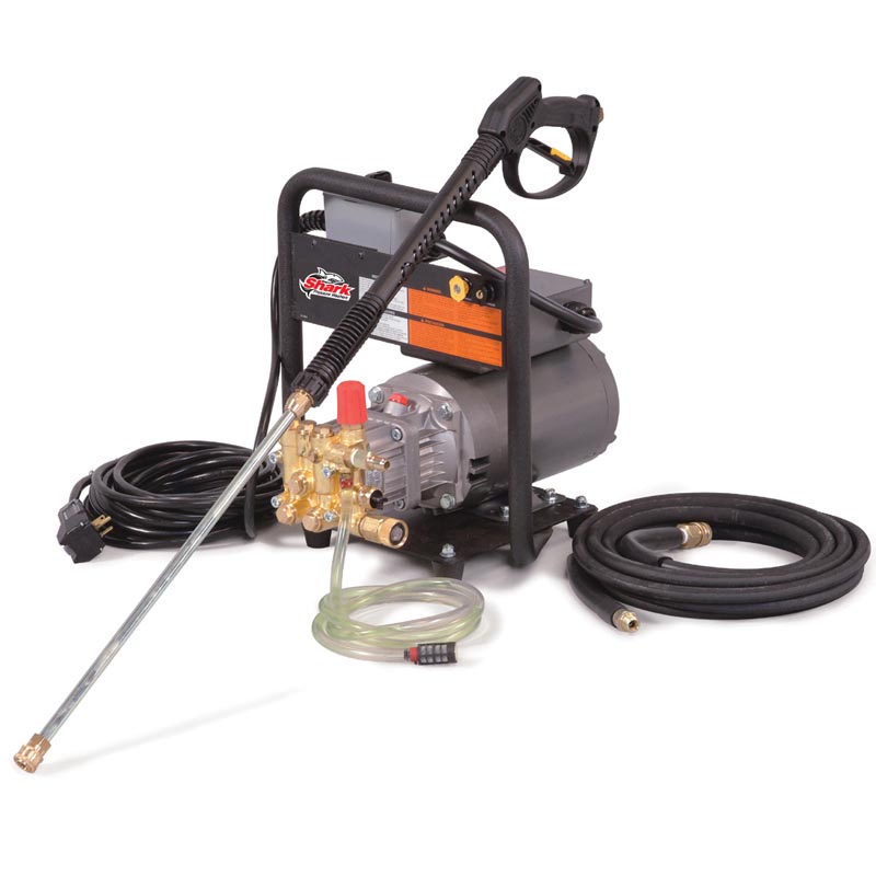 1.106-066.0 Shark: Lightweight, Cold Water, Hand-Held, Electric Powered, Pressure Washer and tile cleaning pump-1.8GPM-1400PSI-2HP-120V-HE-201406D