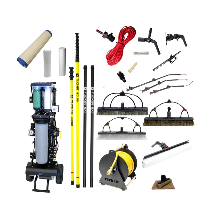 RHG T-ULTIMATE-C-60 Tucker ULTIMATE Commercial Kit 60' w/ Max Output, Hose Reel, ECO-50 and Junior Poles, Two 5' Extensions