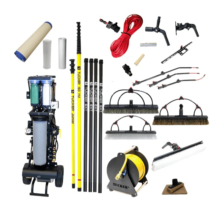 RHG T-ULTIMATE-C-70 Tucker ULTIMATE Commercial Kit 70' w/ Max Output, Hose Reel, ECO-50 and Junior Poles, Four 5' Extensions