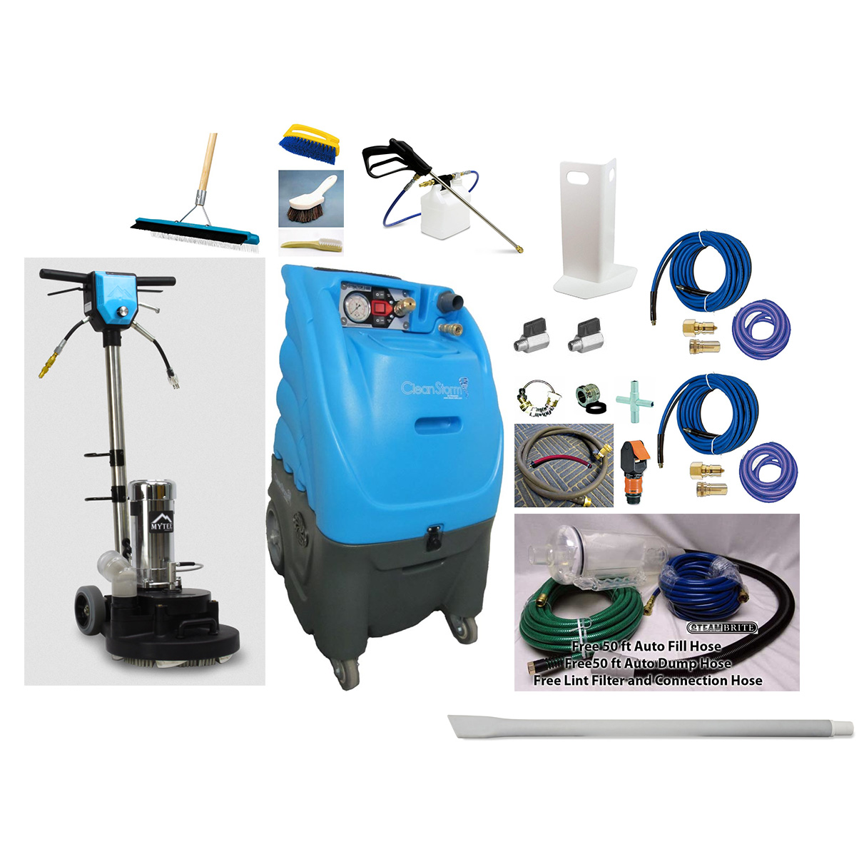 Clean Storm 6Gal 200psi Dual 2 Stage Vacs Carpet Upholstery