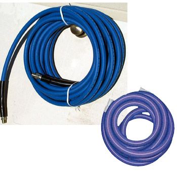 Shazaam: Hose Set - 25ft  x 1.5in - Vacuum & 1/4in Solution with QD installed