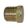 1/16in Mip Brass Plug With Hex Cap Cored 28200
