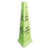 Pullman Holt Safety Cone 40 high  3-sided Fluorescent yellow/green