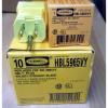 Hubbell HBL5965VY Yellow Replacement 5-15P Male Electrical Plug To Repair Power Extension Cords
