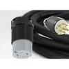Husqvarna 100 ft Wire Cable Stranded Style 8/4 SOOW Power Cord Black Rubber Jacket L15-30 Ends 30 Amp 3 Phase 20221006