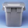 Rubbermaid RCP 3539 GRA GREY LID FOR 40 GLSQUARE BRT