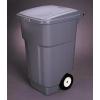 Rubbermaid Commercial Big Wheel 50 Gal Trash Can GRAY