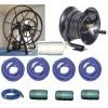 Clean Storm Triple 200' Live Electric Vacuum Hose Reel Package with 165 ft Hoses Plus Connecton Hoses for Truckmounts