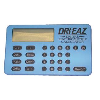 Dri-Eaz Psychrometric/Dehumidifier Calculator for water damage restoration
